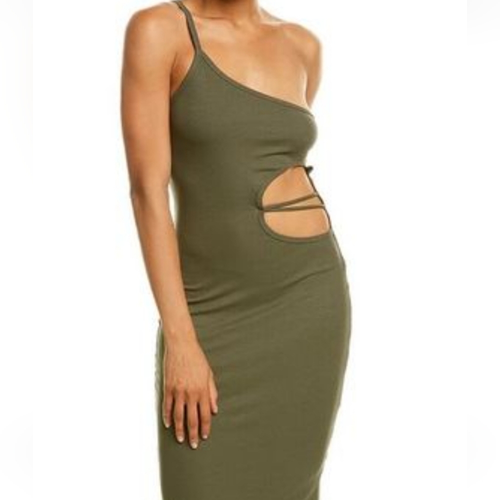 NWT! LNA Ribbed Paradis cutout dress